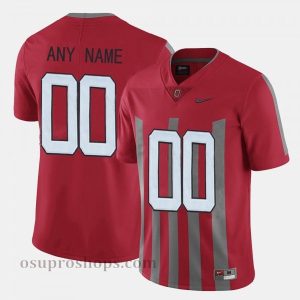 Wholesale Store Men's Throwback #00 Ohio State college Customized Jerseys - Red